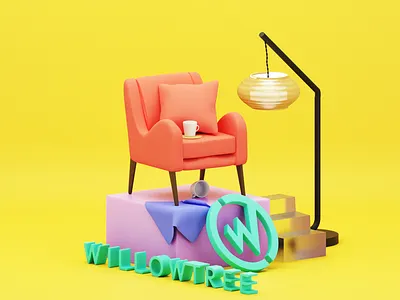 Prop Time 3d blender3d chair cute isometric