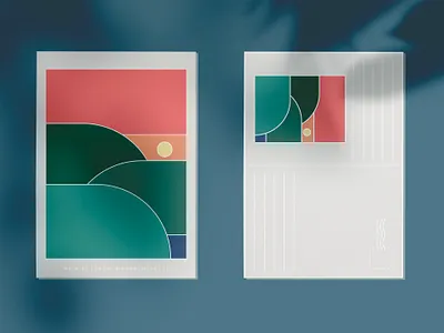 Waikiki Beach Postcard Design boston branding card colorful design graphic design illustration landscape massachusetts minimalist mockup postcard postcard design poster salem sunset vector