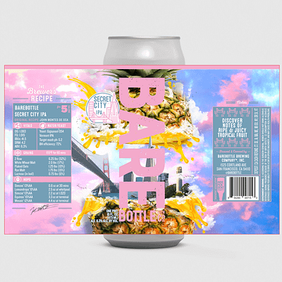 Fruited Surrealism - A delicious homage to San Francisco beer art branding craftbeer design illustration package design photo photography vector