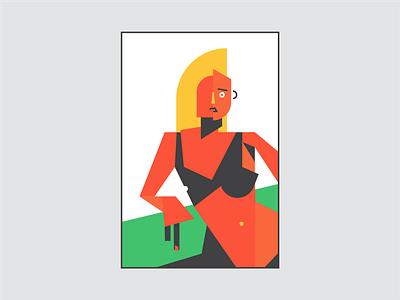 She is K... 03 art character design illustration minimalism minimalist poster print print design vector web