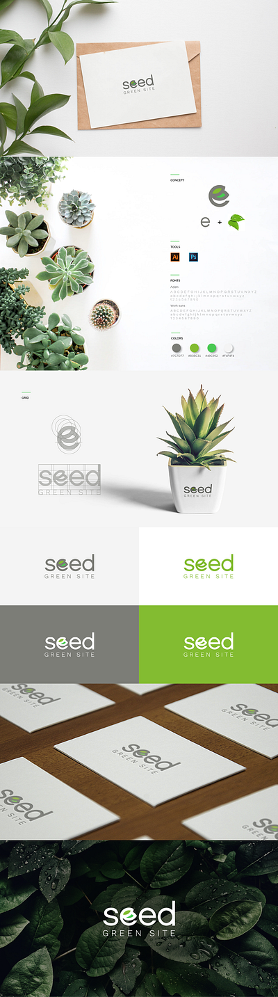 Seed Green Site - Identity design branding design illustration inspiration logo nature