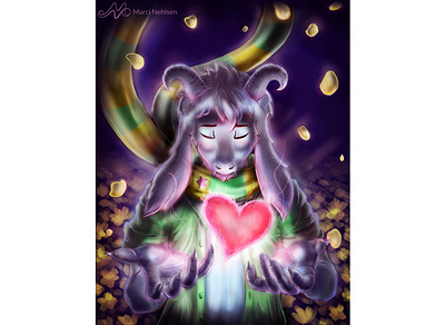 Undertale - Your Best Friend asriel fanart illustration undertale video games