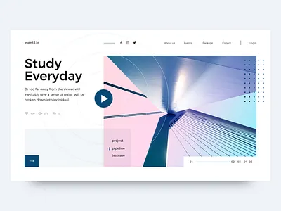 Web UI blue design fun illustration logo people 设计