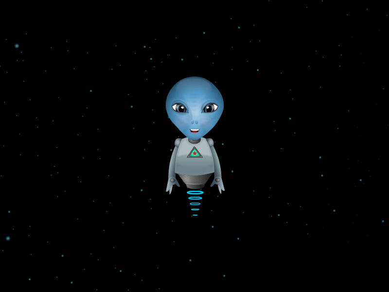 Space Robo 2d animation robots vector