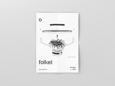 Folket Poster branding brandingagency design designstudio draw graphic graphicdesign illustration mexicandesign visualcommunication