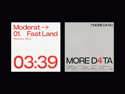 Moderat - More D4TA Visual Design Exploration art direction creative direction design layout minimal minimalist moderat modern music design photography type typographic typography ui web design whitespace