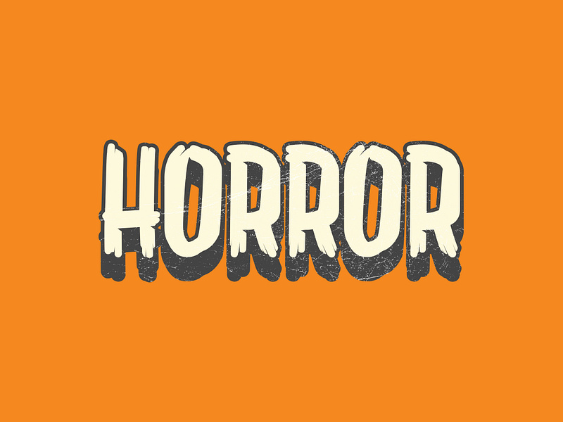 P1_Horror design halloween horror illustration illustrator photoshop typography