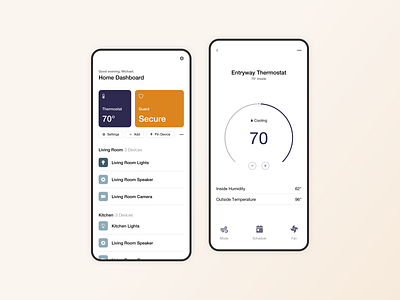 Smart Home App UI apple clean concept design minimal mobile product design ui