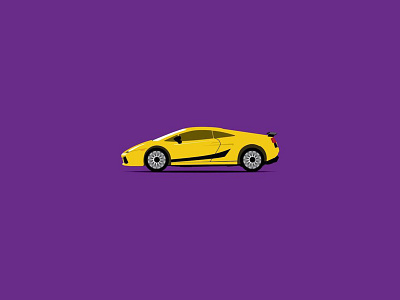 2D Lambo Illustration car cartoon design icon iconic illustration lamborghini vector