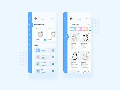 E Commerge app blue clean clean design design ecommerce minimalism mobile mobile app mobile design ui ux