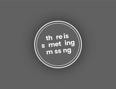 th re is s met ing m ss ng coaster concept illustration typography typography art