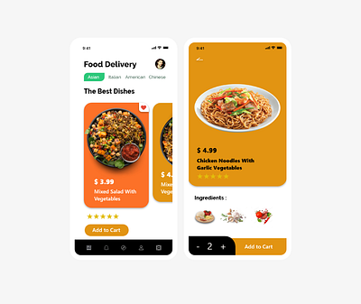 Food Delivery App app app design app designer concept art food app food delivery app mobile app design mobile ui ui ui ux ui design ux ux design