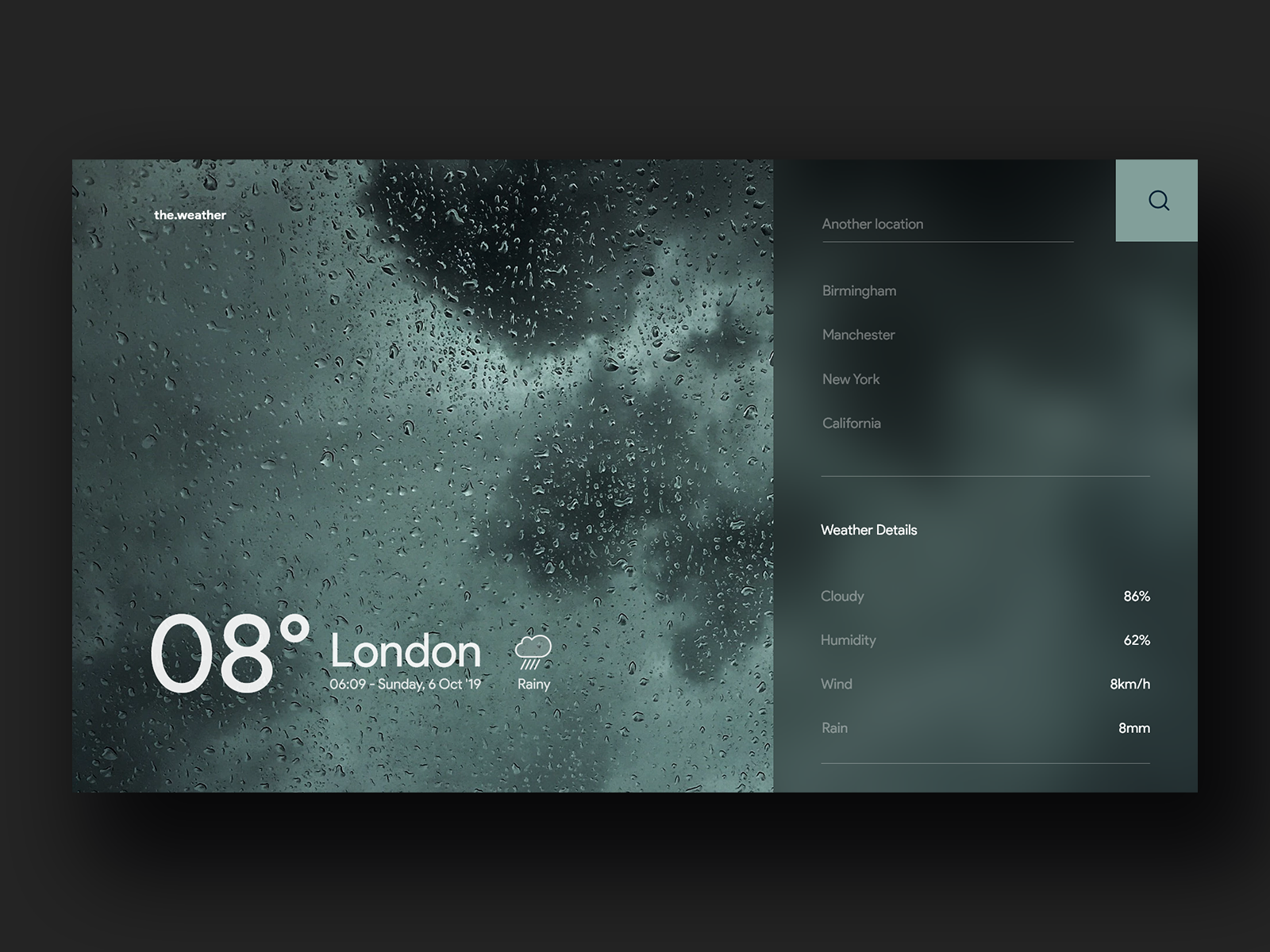 Example of Weather App Website
