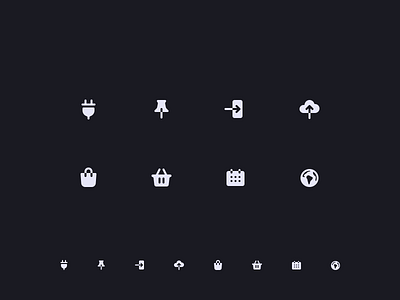 Icons filled icon icon icon set iconography icons negative space