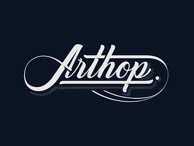 Arthop arthop brand branding design font handmade lettering letters logo logodesign logotype pin type typeface types typography vector