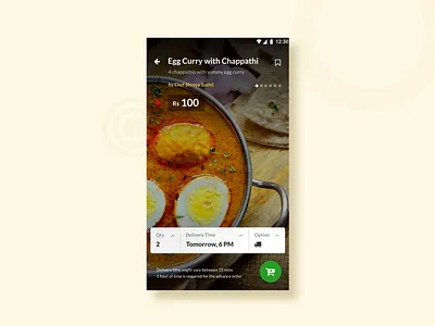 Food Ordering App app challenge dropdown food mobile order shopping slider ui ux