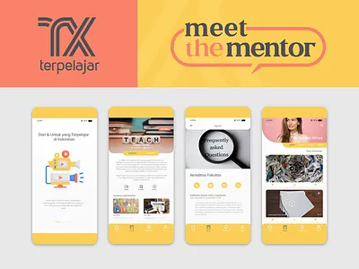 Terpelajar app branding flat icon logo logotype typography ui ux web