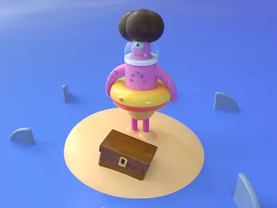 Vacation Spot 3d 3d art c4d cinema 4d design octane