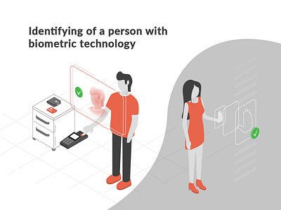 Biometric Technologies biometrics isometric isometric design isometric illustration technologies