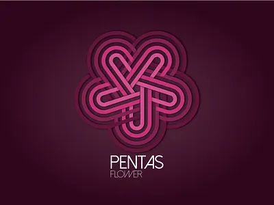 PENTAS FLOWER LOGO branding flower illustrator logo pentas pentas vector
