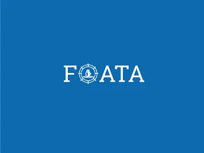 FOATA design flat logo typography vector