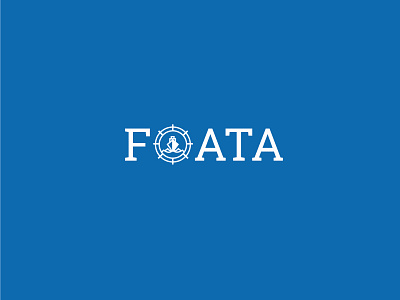 FOATA design flat logo typography vector