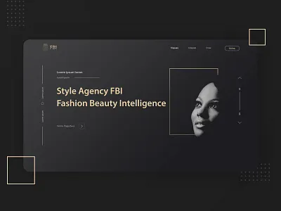 Style Agency Landing beauty black concept fashion flat landing landing design landing page design landingpage style ui web