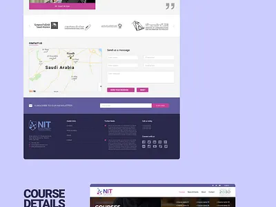 NIT web redesign branding design flat icon typography ui ux web