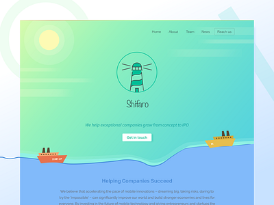 Landing Page - Concept branding challenge clean concept design funding illustration landing page design startup ui ux vector vibrant colors website