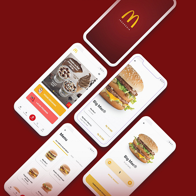 McDelivery Indonesia Redesign Concept app app concept app ui application ui design figma food app foodie mcdonalds ui ui ux design ux