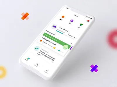 EdPlace Navigation app clean dashboard flat flow geometric ios iphone learning mobile navigation revision shapes ui ux worksheet