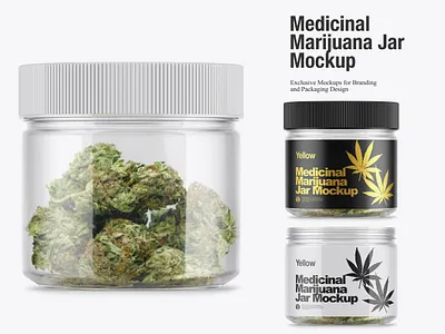 Marijuana Jar Mockup buds cannabis cannabis branding cannabis design cannabis packaging cbd crushed design download download mockup free ganja marihuana marijuana mock up mockup weed weed buds