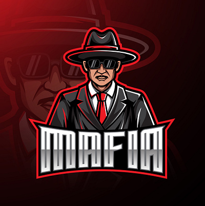 Mafia logo mascot gaming design branding design esport esports game design graphic design illustration logo mafia mascot logo