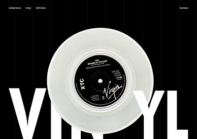 VINYL Website ui ux webdesign website