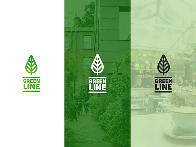 Green Line Logos brand brand identity branding business design graphic design green green logo logo logo design product design vector