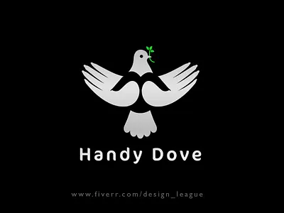 Handy Dove Logo artwork bird bird logo branding clean creative design design dove dove logo flat flat design flat illustration hand hand logo handy icon logo logodesign minimalist minimalist logo