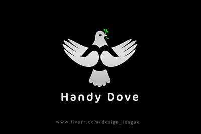 Handy Dove Logo artwork bird bird logo branding clean creative design design dove dove logo flat flat design flat illustration hand hand logo handy icon logo logodesign minimalist minimalist logo