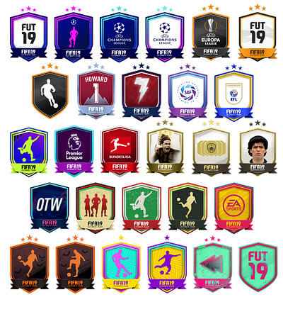 FUT19 - SBC badges design badge design fifa ultimate team fifa19 fut19 icon sbc squad squad building challenges