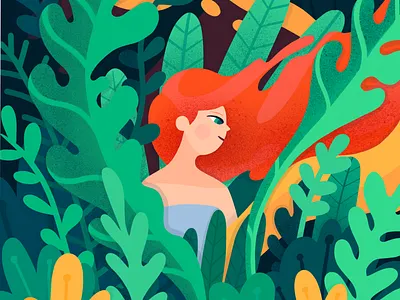 Mermaid character illustration digital art illustration ipadproart procreate