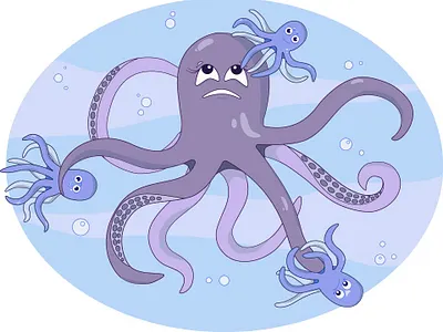 octopus illustration octopus векторная графика