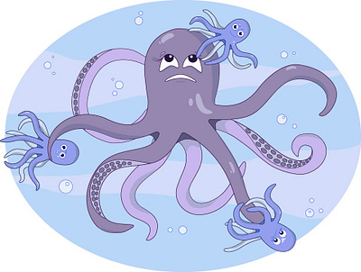 octopus illustration octopus векторная графика