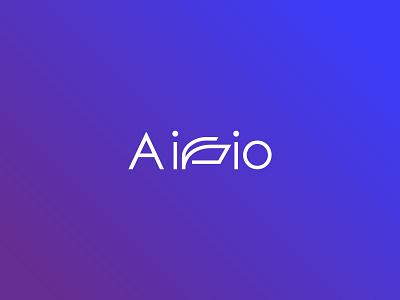 Airio design flat logo minimal typography vector