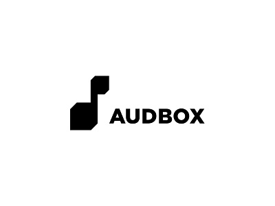 Audbox music service design label logo logo mark logodesign logotype music