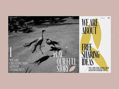 DSGN Collective About Page Scroll Animation animation interaction interface motion promo typography ui ux video web website