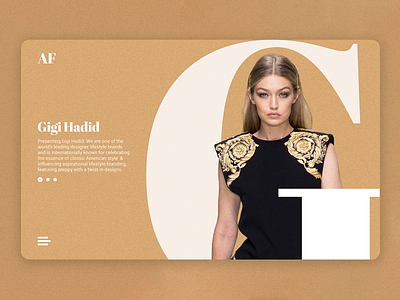 Lifestyle Magazine Website - UI Concept adobe photoshop adobe xd branding clean design gigihadid illustration interface ui uiux ux versace