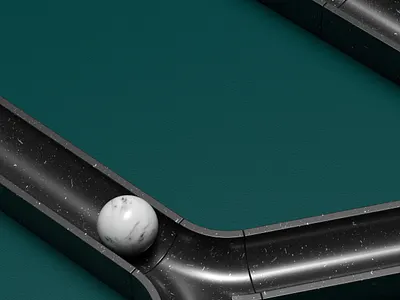 marble run 3d arnold bead beads c4d c4dtoa cinema4d design illustration marble marblerun rail rails