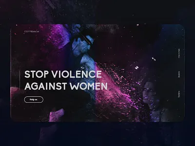 Stop violence adobe xd colors homepage my portofolio personal work photoshop ui ux web design