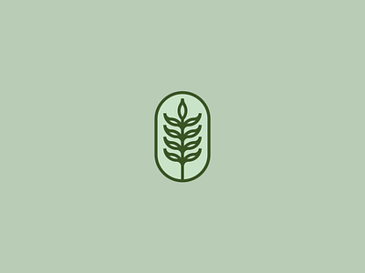 Leaf Logo abstract design flat green leaf leaf logo logo minimal nature vector