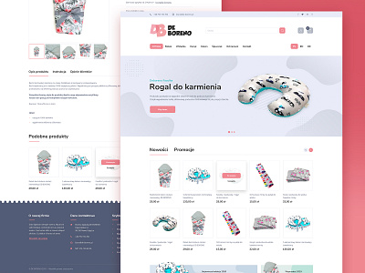 DE-BORENO – Products for Children and Newborns Shop accessories baby clothing mobile design newborn products responsive shop store theme webdesign websites