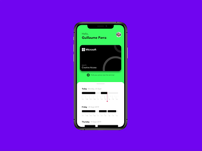 Company NFC Card App access app card challenge company concept daily design free invision invision studio invisionapp iphone motion nfc studio tap ui ux